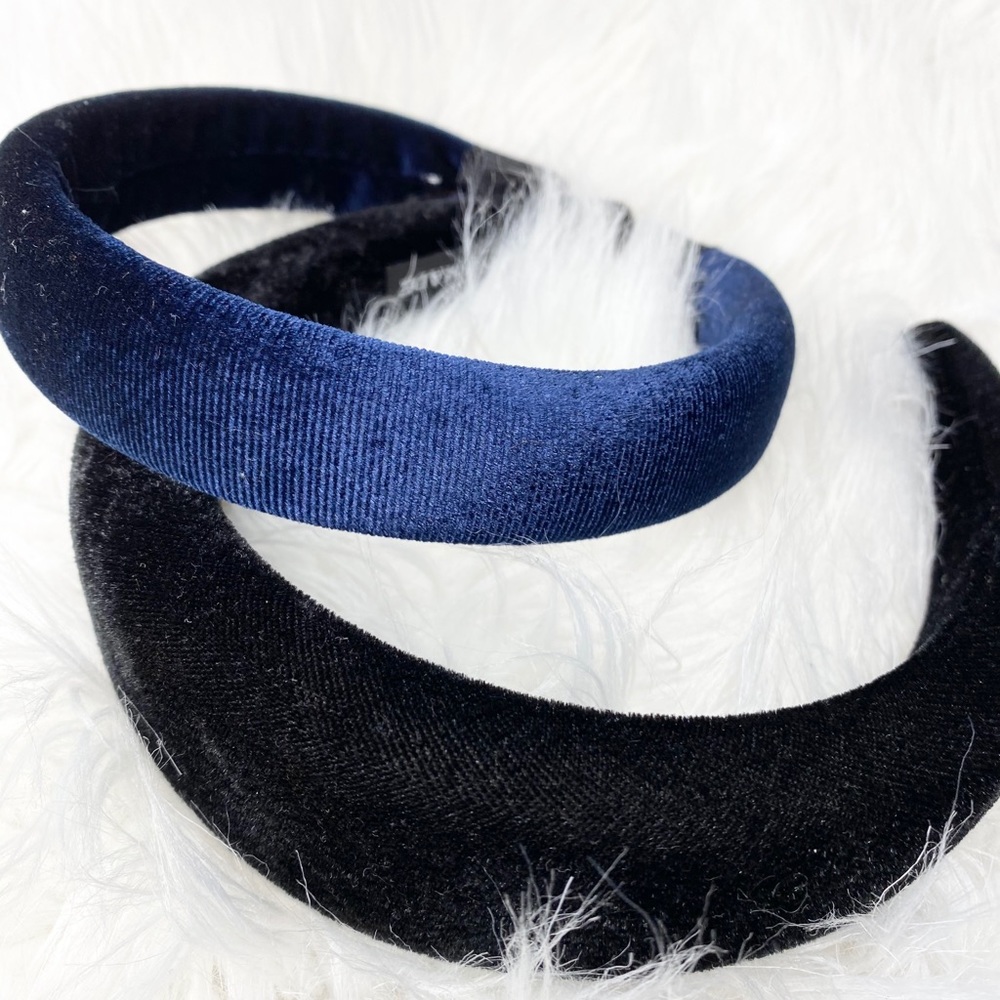 Two plush headbands
